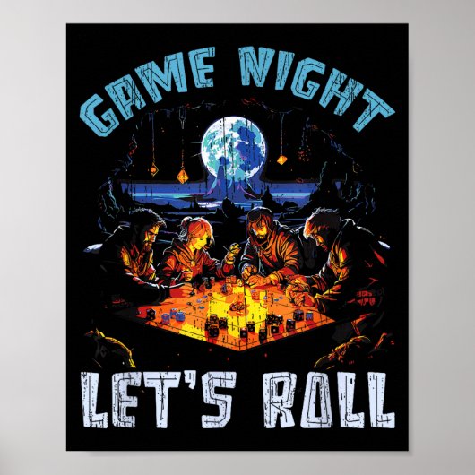Rpg Gaming Rollenspiele D20 Tischspiele Lustig R Poster (Vorne)