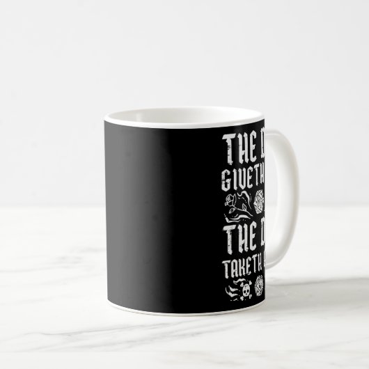 Rpg Giveth Taketh Funny Gamer Men Boys Kids  Kaffeetasse (VorderseiteRechts)