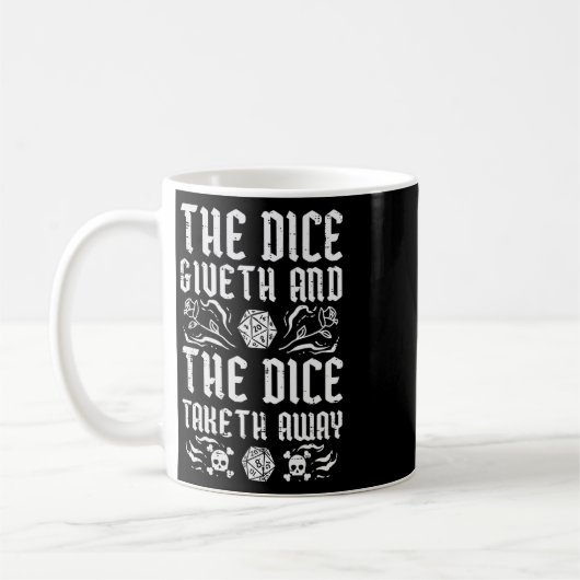 Rpg Giveth Taketh Funny Gamer Men Boys Kids Kaffeetasse (Links)