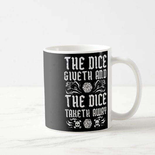 Rpg Giveth Taketh Funny Gamer Men Boys Kids Kaffeetasse (Rechts)