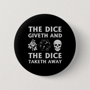 Rpg Giveth Taketh Gamer Brettspiel Button
