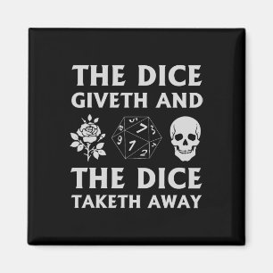 Rpg Giveth Taketh Gamer Tischrollenspiel Magnet