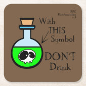 RPG Hint Rechteckiger Pappuntersetzer (Vorderseite)