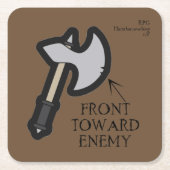 RPG Hint Rechteckiger Pappuntersetzer (Vorderseite)