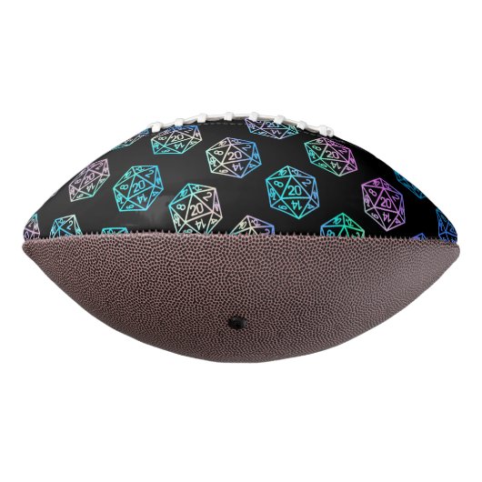 RPG-Jahr | Holo Fantasy Tabletop Retro Gamer Dice Football (Gedreht 270)