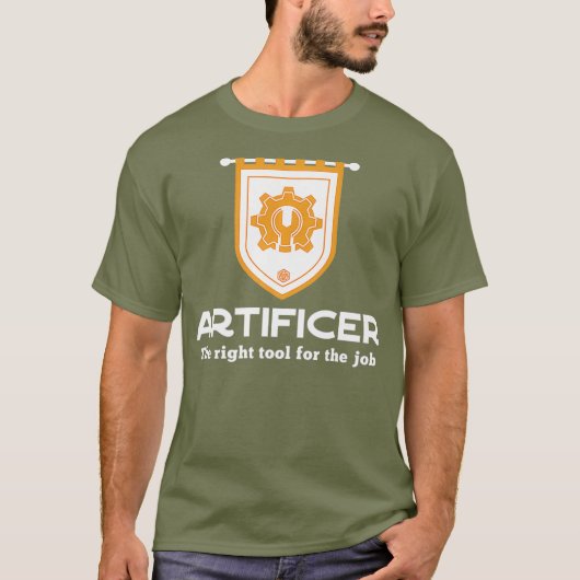 RPG-Klassenrechtstool für Artifiker für den Job T-Shirt (Vorderseite)