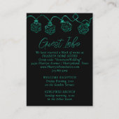 RPG-Leuchten | Aquamarine Grüne Fantasieübersicht Begleitkarte (Vorderseite)