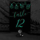 RPG-Leuchten | Emerald Fantasy Tabletop Gamer Dice Tischnummer