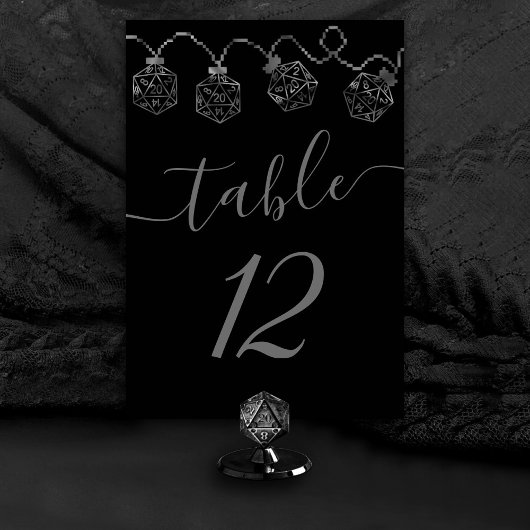 RPG-Leuchten | Fantasy Retro Tabletop PnP Gamer Di Tischnummer