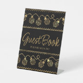 RPG-Leuchten | Gold Fantasy Tabletop Gamer Custom Sockelschild (Vorderseite)