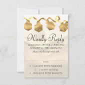 RPG-Leuchten | Gold Fantasy Tabletop PnP Gamer Dic RSVP Karte (Vorderseite)