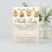 RPG-Leuchten | Gold Fantasy Tabletop PnP Gamer Dic RSVP Karte (Stehend Vorderseite)