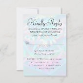 RPG-Leuchten | Holo Fantasy Tabletop Gamer Entree RSVP Karte (Vorderseite)