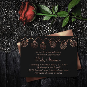 RPG-Leuchten   Kupfer Fantasy Tabletop Gamer Dice Einladung