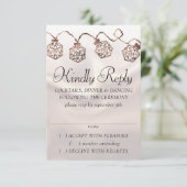 RPG-Leuchten | Kupfer Fantasy Tabletop Gamer Dice RSVP Karte (Stehend Vorderseite)