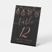 RPG-Leuchten | Kupfer Fantasy Tabletop Gamer Dice Sockelschild (Vorderseite)