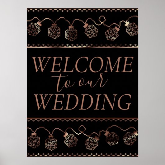 RPG-Leuchten | Kupfer Fantasy Tabletop Gamer Willk Poster (Vorne)