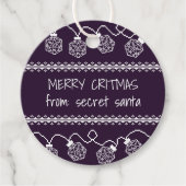 RPG-Leuchten Lila | Fantasy Tabletop Gamer Dice Geschenkanhänger (Vorderseite)