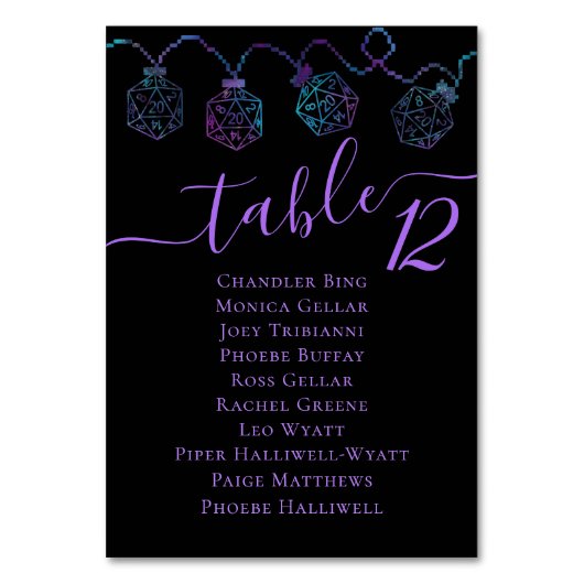 RPG-Leuchten | Nebula Fantasy Tabletop Tischnummer (Vorderseite)