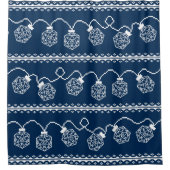 RPG Lights Blau | Fantasy Tabletop Gamer Dice Duschvorhang (Vorderseite)