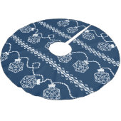 RPG Lights Blau | Fantasy Tabletop Gamer Dice Polyester Weihnachtsbaumdecke (Schrägansicht)