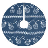 RPG Lights Blau | Fantasy Tabletop Gamer Dice Polyester Weihnachtsbaumdecke (Vorderseite)