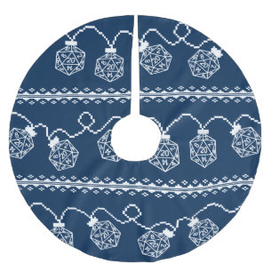 RPG Lights Blau   Fantasy Tabletop Gamer Dice Polyester Weihnachtsbaumdecke