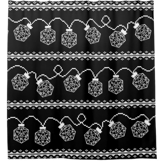 RPG Lights Classic | Fantasy Tabletop Gamer Dice Duschvorhang (Vorderseite)