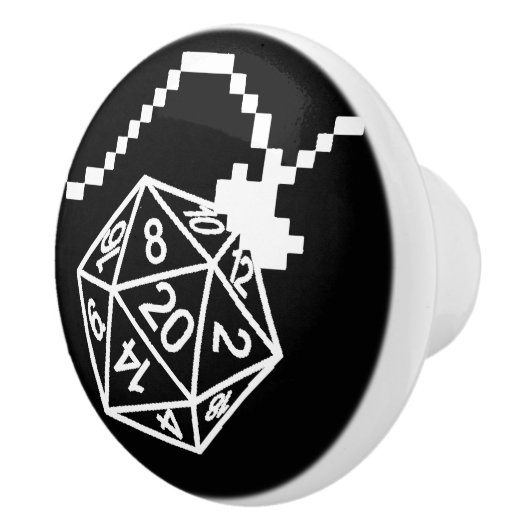 RPG Lights Classic | Fantasy Tabletop Gamer Dice Keramikknauf (Rechts)