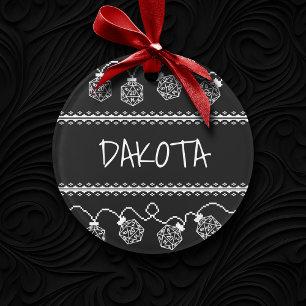 RPG Lights Classic   Fantasy Tabletop Gamer Dice Ornament