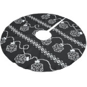 RPG Lights Classic | Fantasy Tabletop Gamer Dice Polyester Weihnachtsbaumdecke (Schrägansicht)