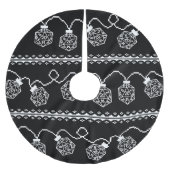 RPG Lights Classic | Fantasy Tabletop Gamer Dice Polyester Weihnachtsbaumdecke (Vorderseite)