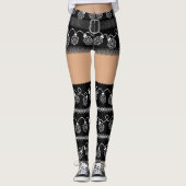 RPG Lights Classic | Retro Ugly Sweater Light Skin Leggings (Vorderseite)