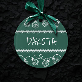 RPG Lights Grün | Fantasy Tabletop Gamer Dice Ornament