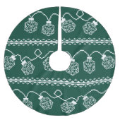 RPG Lights Grün | Fantasy Tabletop Gamer Dice Polyester Weihnachtsbaumdecke (Vorderseite)