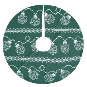 RPG Lights Grün   Fantasy Tabletop Gamer Dice Polyester Weihnachtsbaumdecke