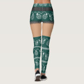 RPG Lights Grün | Retro Ugly Sweater Medium Skater Leggings (Rückseite)