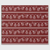 RPG Lights Red | Fantasy Tabletop Retro Gamer Dice Geschenkpapier (Flach)