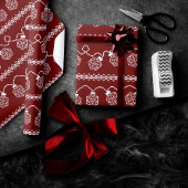 RPG Lights Red | Fantasy Tabletop Retro Gamer Dice Geschenkpapier