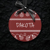 RPG Lights Red | Fantasy Tabletop Retro Gamer Dice Ornament