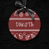 RPG Lights Red | Fantasy Tabletop Retro Gamer Dice Ornament