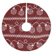 RPG Lights Red | Fantasy Tabletop Retro Gamer Dice Polyester Weihnachtsbaumdecke (Vorderseite)