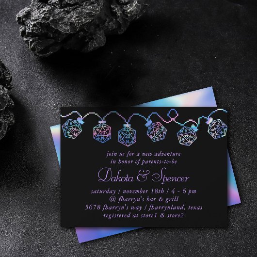 RPG Lights Wird Aurora Soft Tabop Role Player Dice Einladung