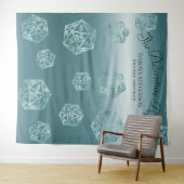 RPG Luxe | Aqua Fantasy Tabletop Gamer Foto Booth Wandteppich (Beispiel (Horizontal))