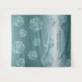 RPG Luxe | Aqua Fantasy Tabletop Gamer Foto Booth Wandteppich (Vorderseite (Horizontal))