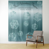 RPG Luxe | Aqua Fantasy Tabletop Gamer Foto Booth Wandteppich (Beispiel)