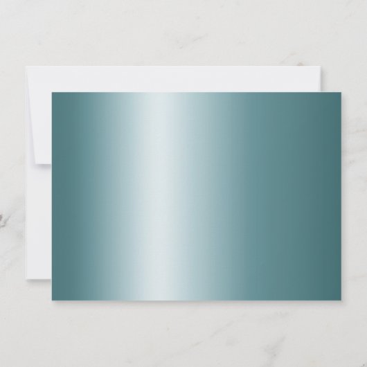 RPG Luxe | Aqua Sheen Tabletop Gamer Dice Lights Einladung (Rückseite)