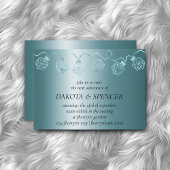 RPG Luxe | Aqua Sheen Tabletop Gamer Dice Lights Einladung