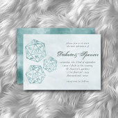 RPG Luxe | Aqua Smoke Fantasy Tabletop Gamer Dice Einladung