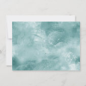 RPG Luxe | Aqua Smoke Fantasy Tabletop Gamer Dice Einladung (Rückseite)